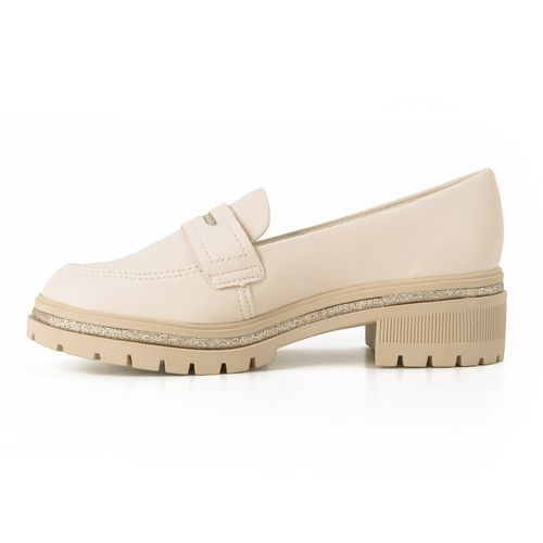 Sapato Dakota  Loafer Tratorado Bege