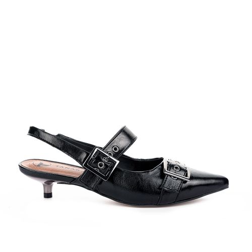 Sapato Tanara  Slingback Preto