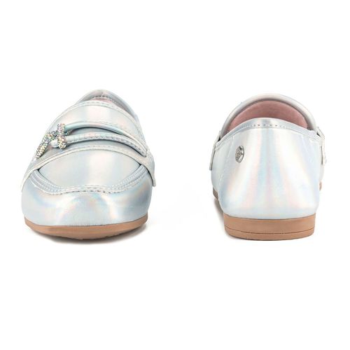 Sapato Pink  Cats Infantil Loafer Metalizado