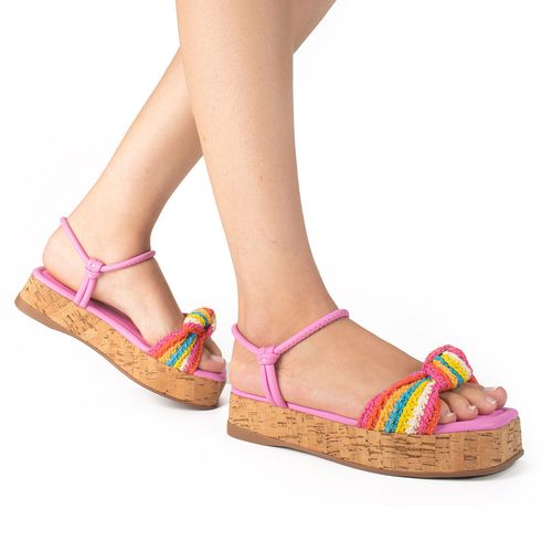 Sandália Dakota  Flatform Rosa