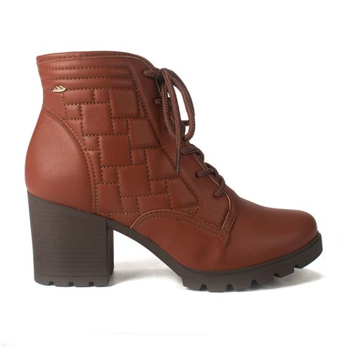 Bota Coturno  Dakota de Salto Bloco Marrom