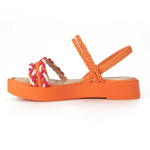 Sandália Pink  Cats Infantil Flatform Laranja