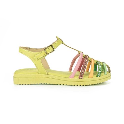 Sandália Pink  Cats Infantil Flatform Verde Neon