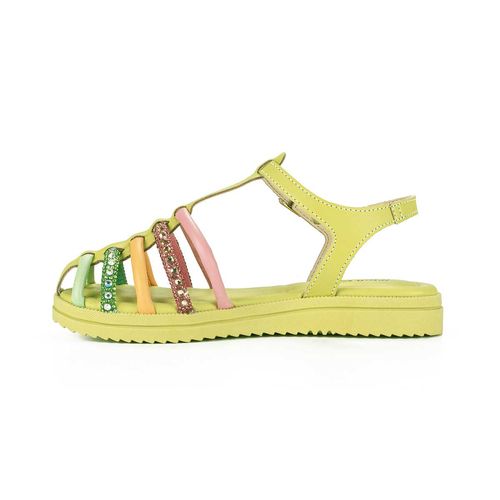 Sandália Pink  Cats Infantil Flatform Verde Neon