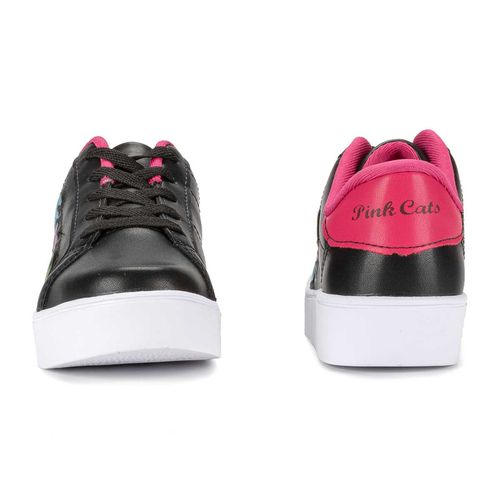 Tênis Pink  Cats Infantil Casual Preto