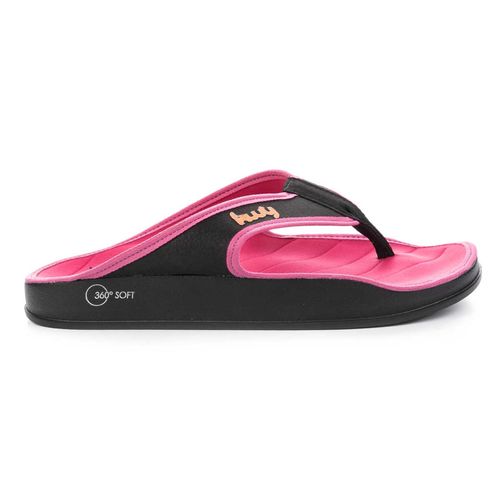 Chinelo Kolway  Preto e Rosa