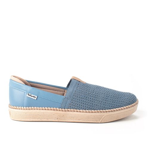 Tênis Kolway   Slip On Azul