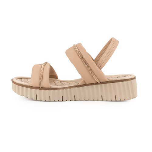 Sandália Campesí  Flatform Bege