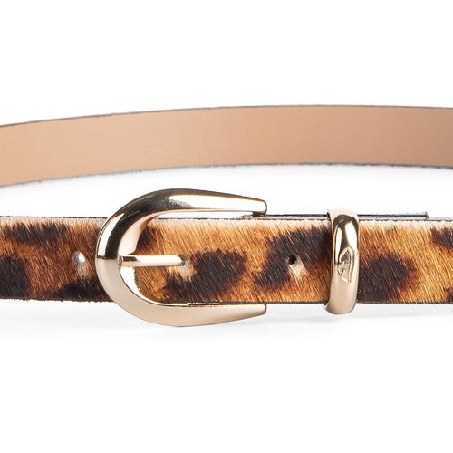 Cinto Dakota  de Couro Animal Print