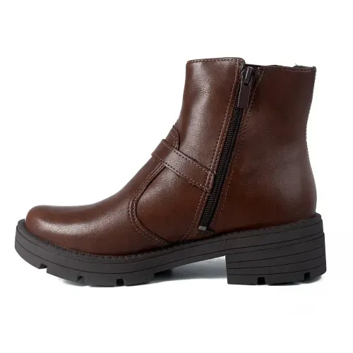 Bota Dakota de Cano Curto Tratorada Marrom