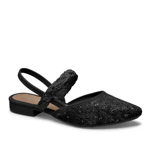 Sapato Mississipi de Salto Baixo Preto
