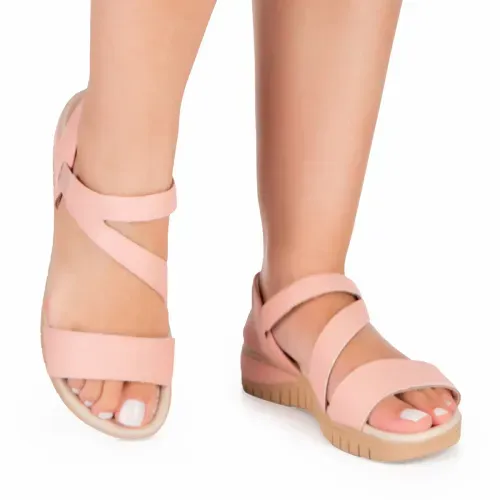 Sandália Campesí Flatform Rosa