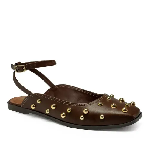Sapatilha Tanara Slingback Marrom