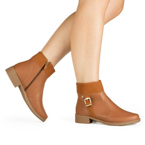 Bota Campesí de Cano Curto Caramelo