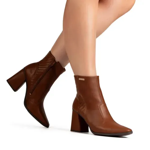 Bota Mississipi de Cano Curto Caramelo