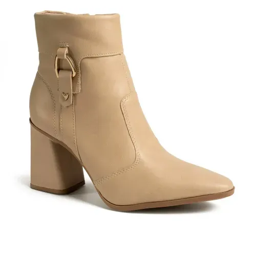 Bota Mississipi de Cano Curto Bege