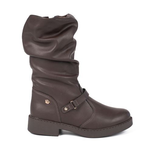 Bota Slouch Pink Cats Infantil Feminina Café